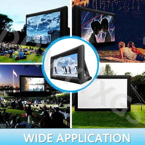 Miniatura 5 de Pantalla de cine inflable, pantalla de cine inflable para exteriores, para fiestas de cine en el patio trasero al aire libre con soplador de aire