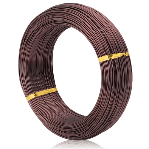 Miniatura 10 de Negro-1.0-Alambre de aluminio anodizado para bonsái de 250g de gran rollo, muchas tallas para elegir, KSVZS alambre de metal flexible