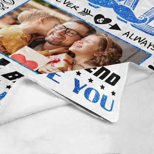 Miniatura 5 de D-Story Mantas personalizadas con imágenes para un papá, para el Día del Padre, mantas con imágenes personalizadas, regalos para el Día del Padre