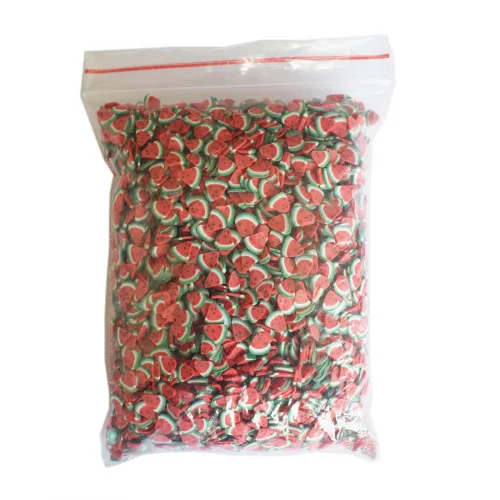 Miniatura 4 de 3.53 oz/bolsa de aguacate polímero arcilla rebanadas para manualidades DIY pequeño lindo 0.197 in plástico fruta klei barro partículas Aguacate