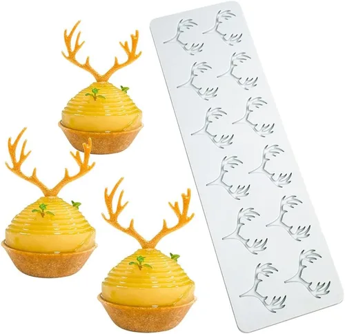 Miniatura 14 de Molde de silicona de hojas huecas para caramelo de chocolate 3D, molde de caramelo de hojas huecas para alimentos, decoración de comidas, molde