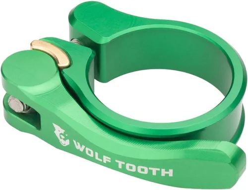 Miniatura 11 de Wolf Tooth Abrazadera de tija de sillín de liberación rápida QR - 1.126 in, verde