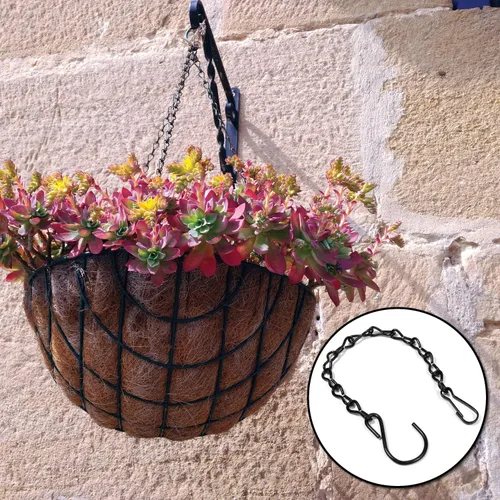 Miniatura 7 de Paquete de 12 cadenas colgantes de 12 pulgadas para comederos de pájaros, macetas, baños de pájaros, vallas publicitarias, linternas, pizarras