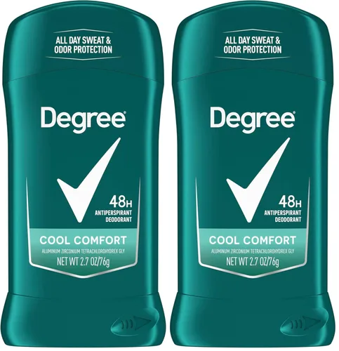 DEGREE Desodorante antitranspirante original, no irritante para pieles sensibles, comodidad fresca para hombres, multicolor, talla única, 2.7 onzas