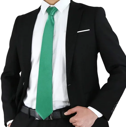 Miniatura 74 de WeiShang Lote de 6 corbatas clásicas de seda para hombre, corbatas tejidas jacquard