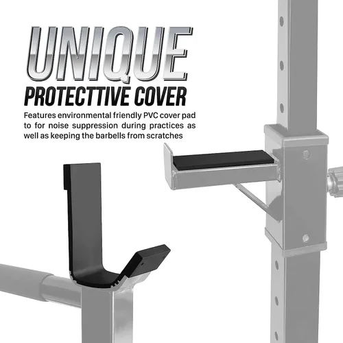 Miniatura 6 de Yes4All Soporte para sentadillas para gimnasio en casa, soporte ajustable para levantamiento de pesas, estación de barra de inmersión, soporte