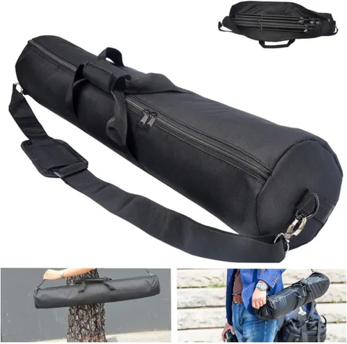 Miniatura 7 de Bolsa de transporte para trípode de 15.7-47.2 in, trípode impermeable, almacenamiento de transporte de viaje con correa de hombro acolchada y asa
