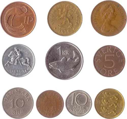 Miniatura 13 de LOTE de 28 Monedas Diferentes de la UE (Colección PRE-Euro) - Monedas Coleccionables, Monedas Antiguas para Álbum o Exhibición