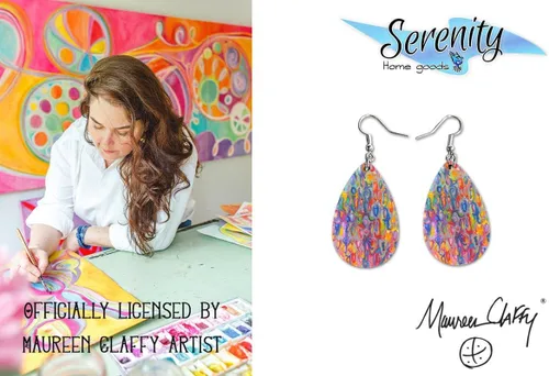 Miniatura 35 de Maureen Claffy Artist Collection Compassion Teardrop Dangle Earrings Set Cute Girls Womens Jewelry Earings Holiday Gifts Summer Decorations