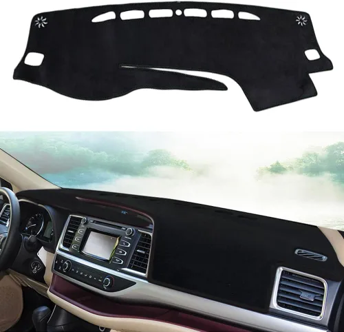 Miniatura 8 de Cubierta de salpicadero para salpicadero, alfombra personalizada para Toyota RAV4 2013 2014 2015 2016 2017 2018 Accesorios antideslizante protector