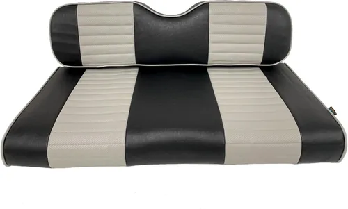 Miniatura 31 de Huskey - 4 fundas de asiento para carrito de golf delanteros y traseros para Club Car Precedent 2004+, modelos Tempo 2017+ G&E, negro de dos tonos