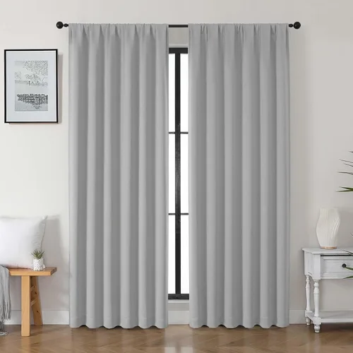 Miniatura 93 de Gwine Cortinas opacas para dormitorio, 54 pulgadas de largo, paneles de cortina de ventana con aislamiento térmico y reducción de ruido, cortinas