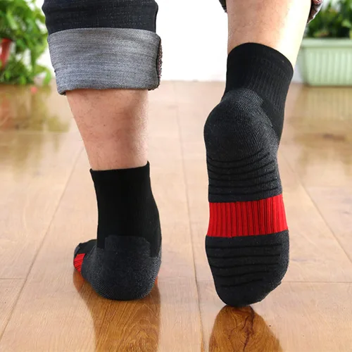 Miniatura 7 de AKOENY Calcetines tobilleros atléticos para correr para hombre (6 pares)