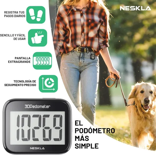 Miniatura 2 de 3D Pedometer for Walking, Simple Step Counter with Large Digital Display, Step Tracker with Removable Clip Lanyard, Accurately Track Steps for Men