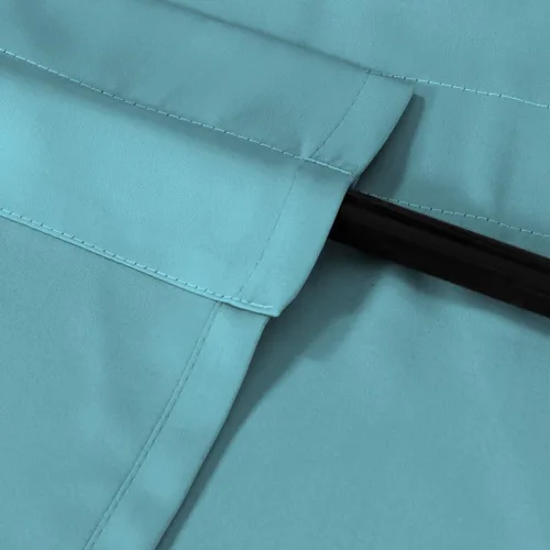 Miniatura 4 de Turquoize - Cenefa opaca para ventanas de cocina/baño/sala de estar/dormitorio con aislamiento térmico, cenefa festoneada con bolsillo para Aqua