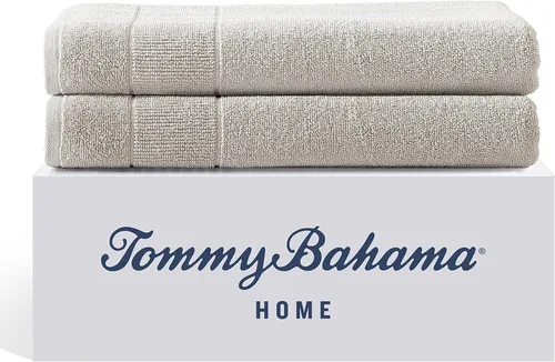 Miniatura 14 de Tommy Bahama - Toallas de baño, 100% algodón suave y absorbente, resistentes a la decoloración y a la decoloración, toallas de baño de peso medio