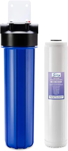 iSpring Filtro de Agua para Toda la Casa, 20" x 4.5", Reduce la Incrustación, Filtros de Agua, Sistema de Filtración de Agua para Toda la Casa,