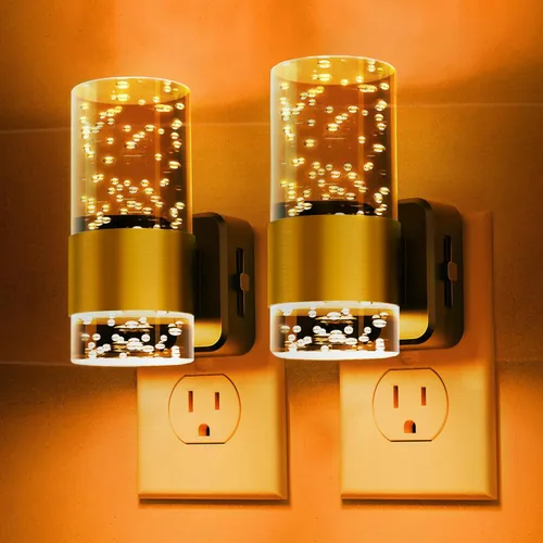 Miniatura 17 de Luces nocturnas que se enchufan a la pared, luz nocturna que cambia de color con enchufe giratorio, sensor de luz del atardecer al amanecer y brillo