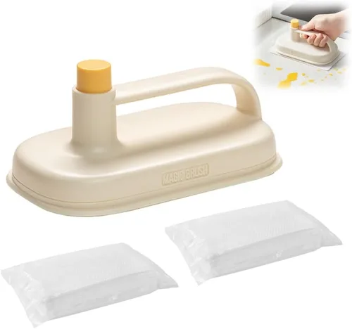 Miniatura 8 de Cepillo mágico desechable que protege las manos para cocina, baño, estufa, bañera, fregadero, plato, olla, herramienta de limpieza del hogar