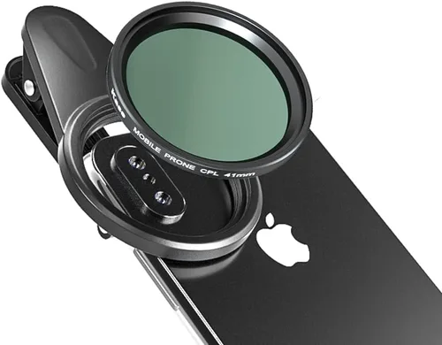 Miniatura 9 de Kase Kit de filtro CPL de lente magnética para teléfono celular de 1.614 in, incluye filtro polarizador circular, filtro ND1.2 graduado suave, clip
