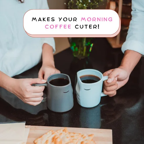 Miniatura 5 de Occasionals - Juego de tazas de pareja besándose, regalo de boda para parejas 2025, regalos de compromiso, Día de San Valentín, lindas tazas de café