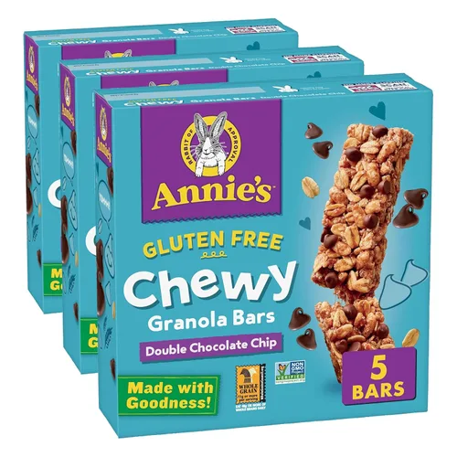 Miniatura 11 de Annie's Barras de granola masticables sin gluten, pastel de cumpleaños, 5 barras, 4.9 onzas
