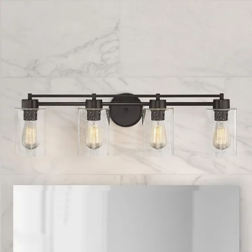 Miniatura 3 de Vidrio Sembrado Baño Luz Bronce 4 Lt