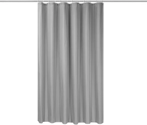 Miniatura 7 de Simple&Opulence Cortina de ducha de tela sólida con ganchos para baño, extralarga, 72 x 78 pulgadas, impermeable, lavable a máquina, juego