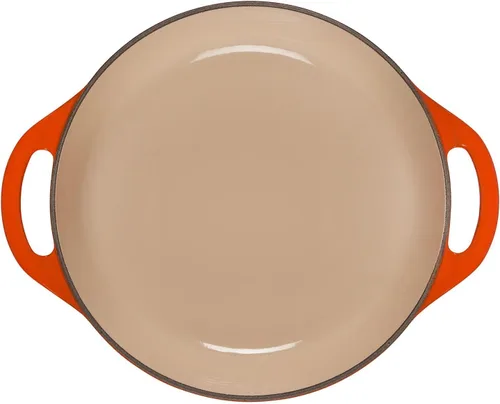 Miniatura 4 de Le Creuset Horno Holandés Redondo Poco Profundo de Hierro Fundido, 2.75qt, Flame Llama