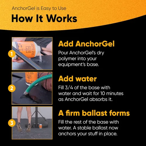Miniatura 6 de Polímero, repuesto para bolsas de arena y arena para evitar que los aros de baloncesto portátiles, sombrillas de patio y otros equipos con una base