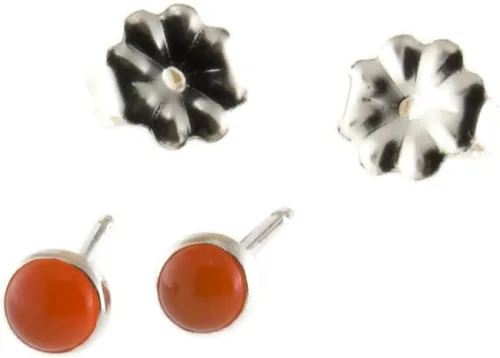 Miniatura 67 de Aretes pequeños de plata de ley para cartílago, tragus, hélix, múltiples piercings hipoalergénicos, piedra natal para mujer, juego de bisel