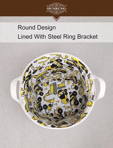 Miniatura 7 de Cesta grande para ropa sucia, organizador de dibujos animados para guardería, juguetes, lavandería, ropa para niños, cestas de regalo (ingeniería)
