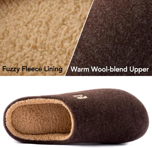 Miniatura 22 de RockDove Pantuflas tipo zueco con forro de sherpa para hombre