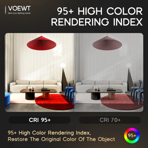 Miniatura 4 de COB - Tira de luces LED de color blanco cálido, 3000 K, 16.4 pies, 12 V, alto CRI 95Ra+, súper brillante, cinta de luces flexibles para dormitorio