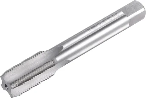uxcell Roscado para fresado de roscado 9/16"-20 UN, máquina de mano izquierda HSS (acero de alta velocidad) 6542 sin recubrimiento 4 flautas rectas