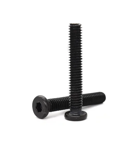 Miniatura 3 de Paquete de 10 tornillos hexagonales negros de 5/16-18 x 1 pulgada para muebles, silla, mesa, escritorio, cama de cuna, rosca completa