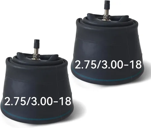 Paquete de 2 tubos interiores 3.00-18 80/100-18 con vástago de válvula recto TR4 para motocicletas todoterreno 80/90-18 80/100-18 90/90-18