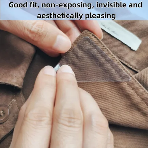Miniatura 5 de Soporte de cuello para camisas de vestir y polos, soporte de cuello de PVC sin curvatura, refuerzos invisibles antiarrugas para hombres y mujeres