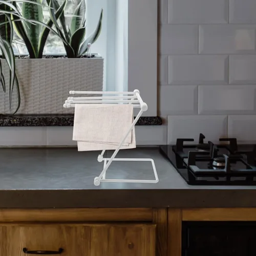Miniatura 6 de Alipis Paños para lavar platos, toallero para estantes de almacenamiento, encimeras, toallero, colgador de baño, tocadores, encimera de cocina
