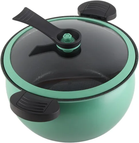 Miniatura 7 de Olla a presión micro antiadherente de gran capacidad, utensilios de cocina multifuncionales con tapa visual para cocina casera (7L)