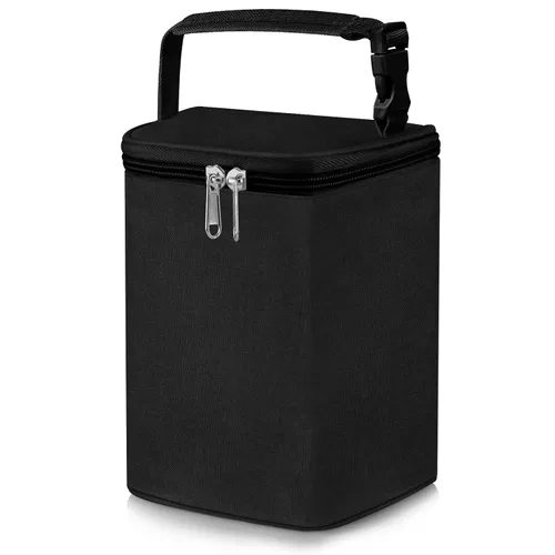 Accmor Bolsa enfriadora de leche materna, bolsas enfriadoras de biberones, bolsas aisladas sobre la marcha, se adapta a 4 botellas grandes de 8