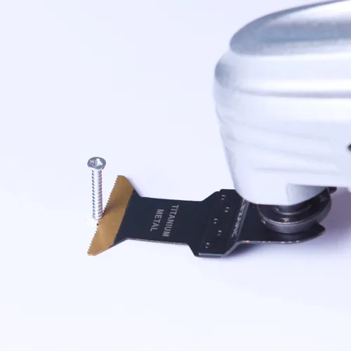 Miniatura 5 de EZARC Cuchillas oscilantes de titanio, cuchillas multiherramienta oscilantes para metal, clavos de madera, corte de tornillos, plástico, paquete de 3