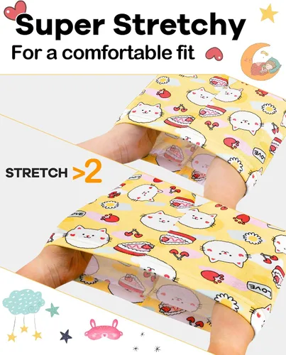 Miniatura 3 de Pijamas para niñas de 4 piezas, 100% algodón, talla 18 meses-12 años