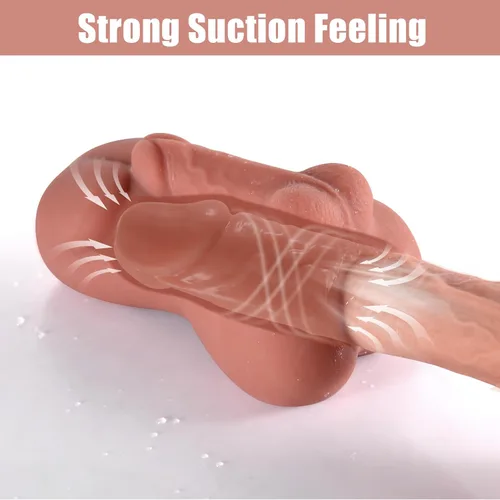 Miniatura 4 de ferch Masturbador anal masculino con gran ano, masturbador de trasero realista de 0.54 kg con caderas exuberantes y ano apretado para masturbación