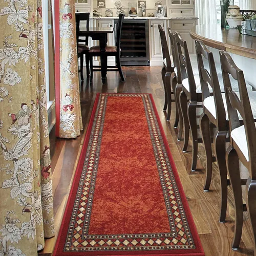 Miniatura 12 de Antep Rugs - Alfombras modernas con bordes, antideslizantes (antideslizante), de perfil bajo con respaldo de goma, para cocina, juego de 2 piezas