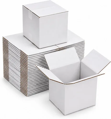 Miniatura 19 de Cajas de envío corrugadas negras de 6 x 4 x 3 pulgadas, paquete de 25 Cartón resistente de 32 ECT, sin cierre de cinta, fácil montaje