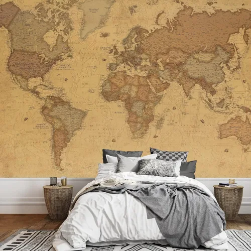 Miniatura 44 de wall26 Adhesivo de pared extraíble/mural de pared estilo panel de madera, bandera estadounidense y águila calva, arte digital internacional global