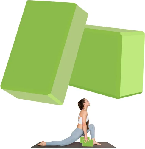 Miniatura 9 de Bloques de yoga de 9 x 6 x 3 pulgadas, superficie antideslizante suave, bloques de espuma de alta calidad, apoyo, ligero, resistente al olor
