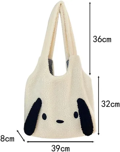 Miniatura 6 de JQWYGB Bolso de mano esponjoso para mujer Bolso de mano Kawaii estético lindo Y2K bolso de mano mullido bolso de mano para las axilas
