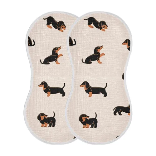 Miniatura 13 de Juego de 1 paños de muselina para bebé, suaves y absorbentes, con estampado de vaca, baberos, toalla facial para niños recién nacidos, 22 x 11 Vaca